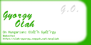 gyorgy olah business card